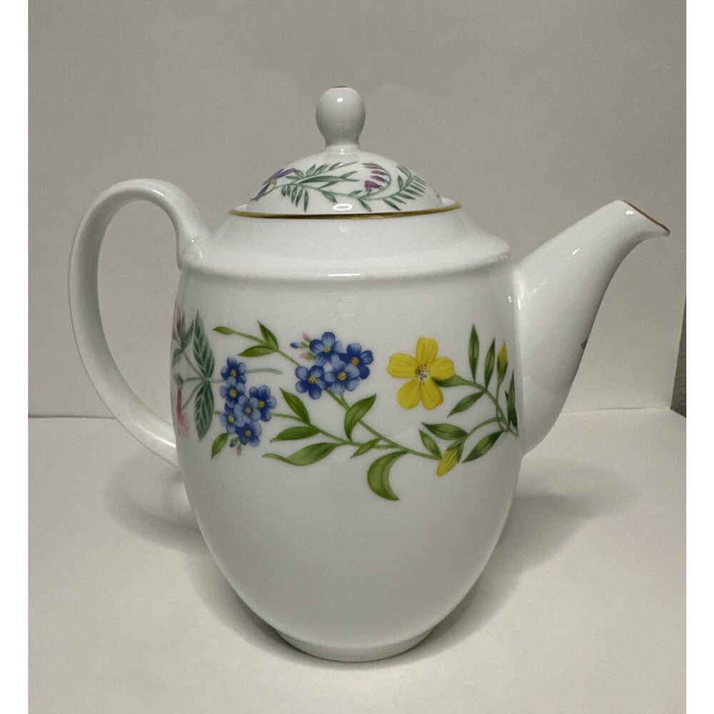 Royal Worcester ARCADIA (England) 1988 Coffee‎ Pot Excellent Condition